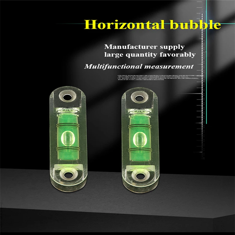 2pcs Mini Spirit Level Bubble Laser Level Precision Measurement Instrument Inclinometer Liquid Level Indicator Measuring Tools