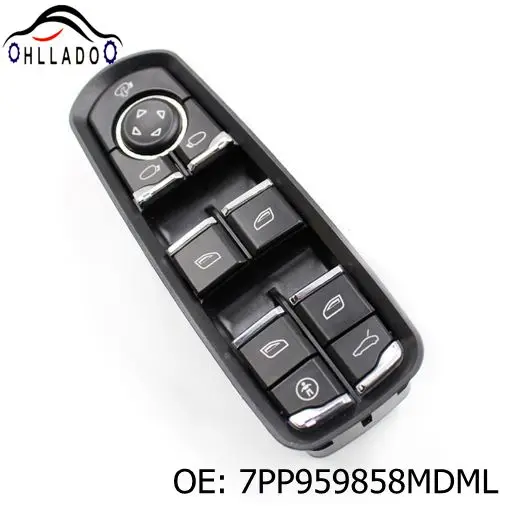 

HLLADO New Electric Power Window Control Switch 7PP959858MDML Fit For P orsche P anamera C ayenne Front Door Window Switch