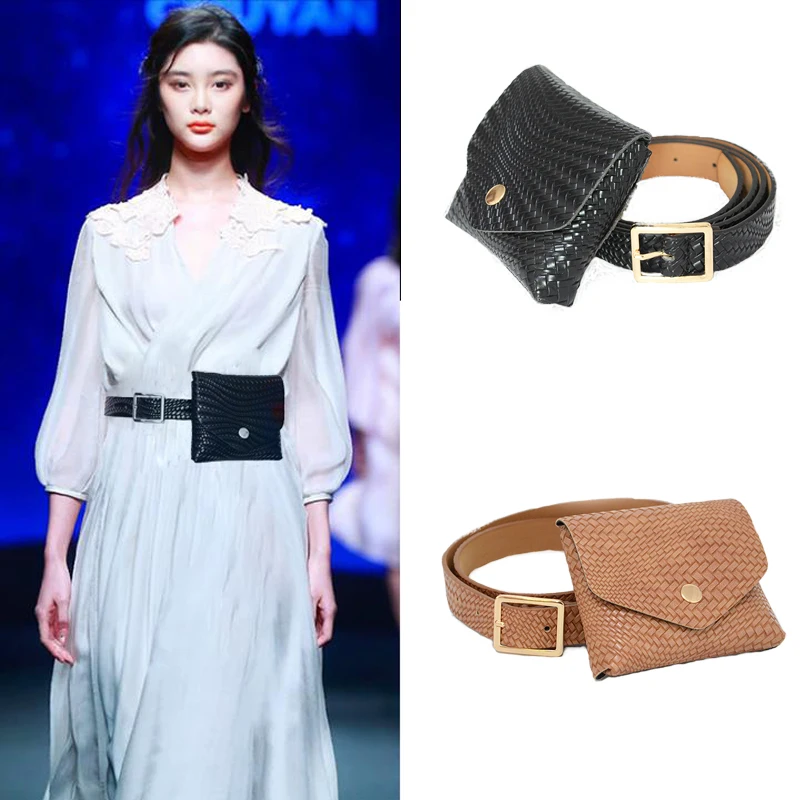 

Luxury Desinger 2020 Fashion New Women Buckle Belt Bag Classic PU Leather Belt Bag Belt Ladies Brand Wallet bg-1540