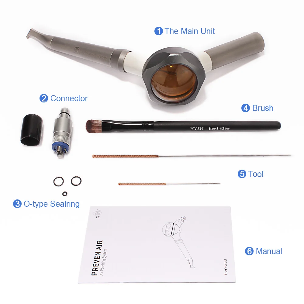 AI-Prophy-Air-K Dental Polisher Handpiece Intraoral Air Polishing System K Type Connect Dentist Chair Tooth Cleaning  Equipment