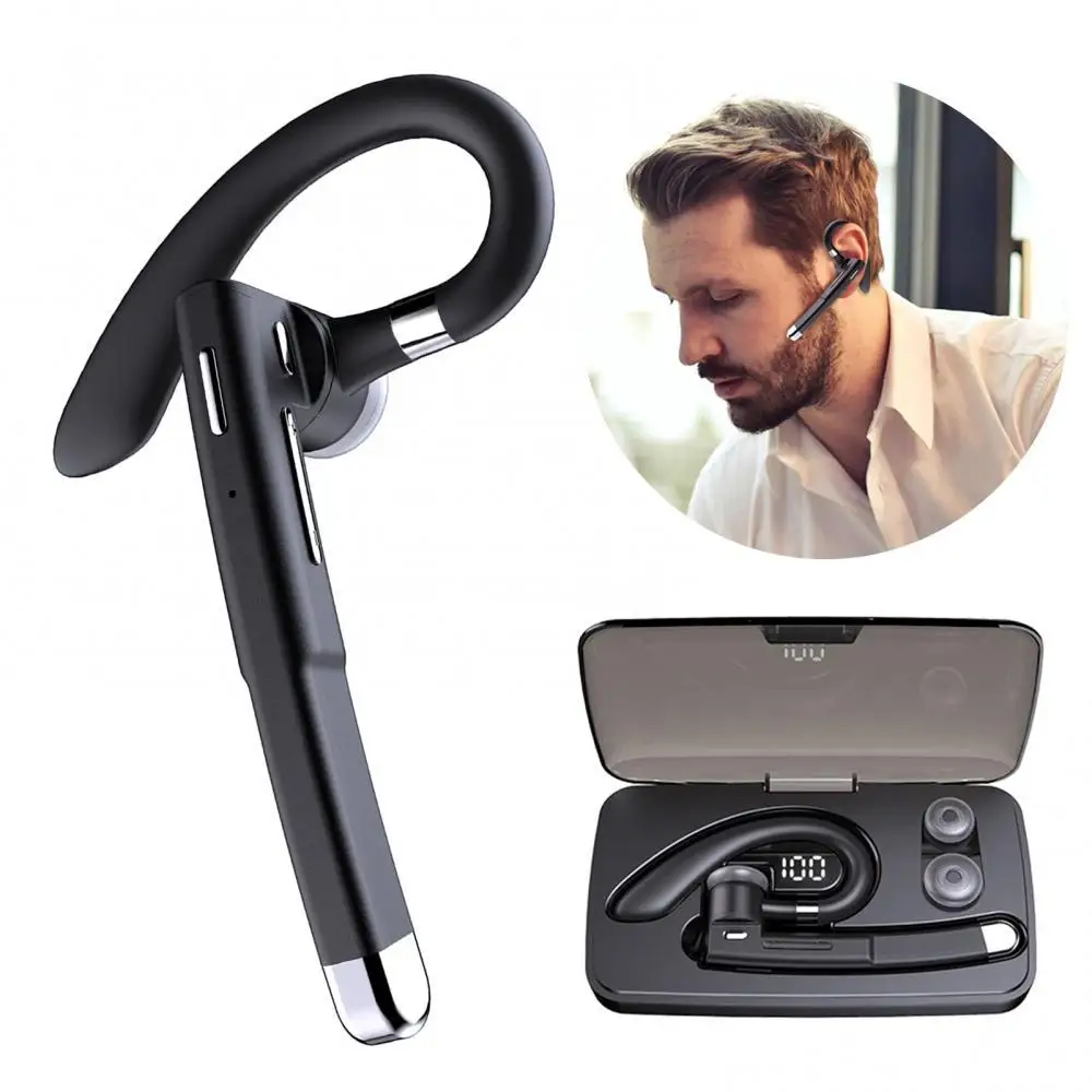 YYK-520 Wireless Bluetooth HiFi Headset with Battery Display Mic Waterproof Good Sound Quality Handsfree No Delay Earphone