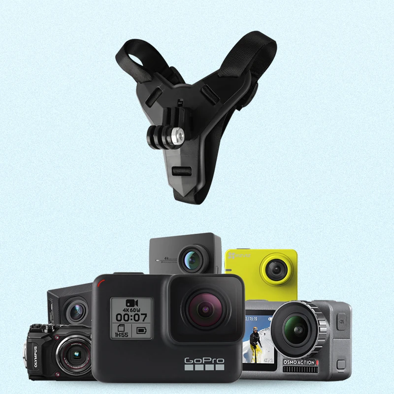 Motorrad Helm Telefon Ständer Halterung Für GoPro Hero 12 10 9 8 7 Action Sport Kamera Halter Motorrad Kamera zubehör – Detail 12