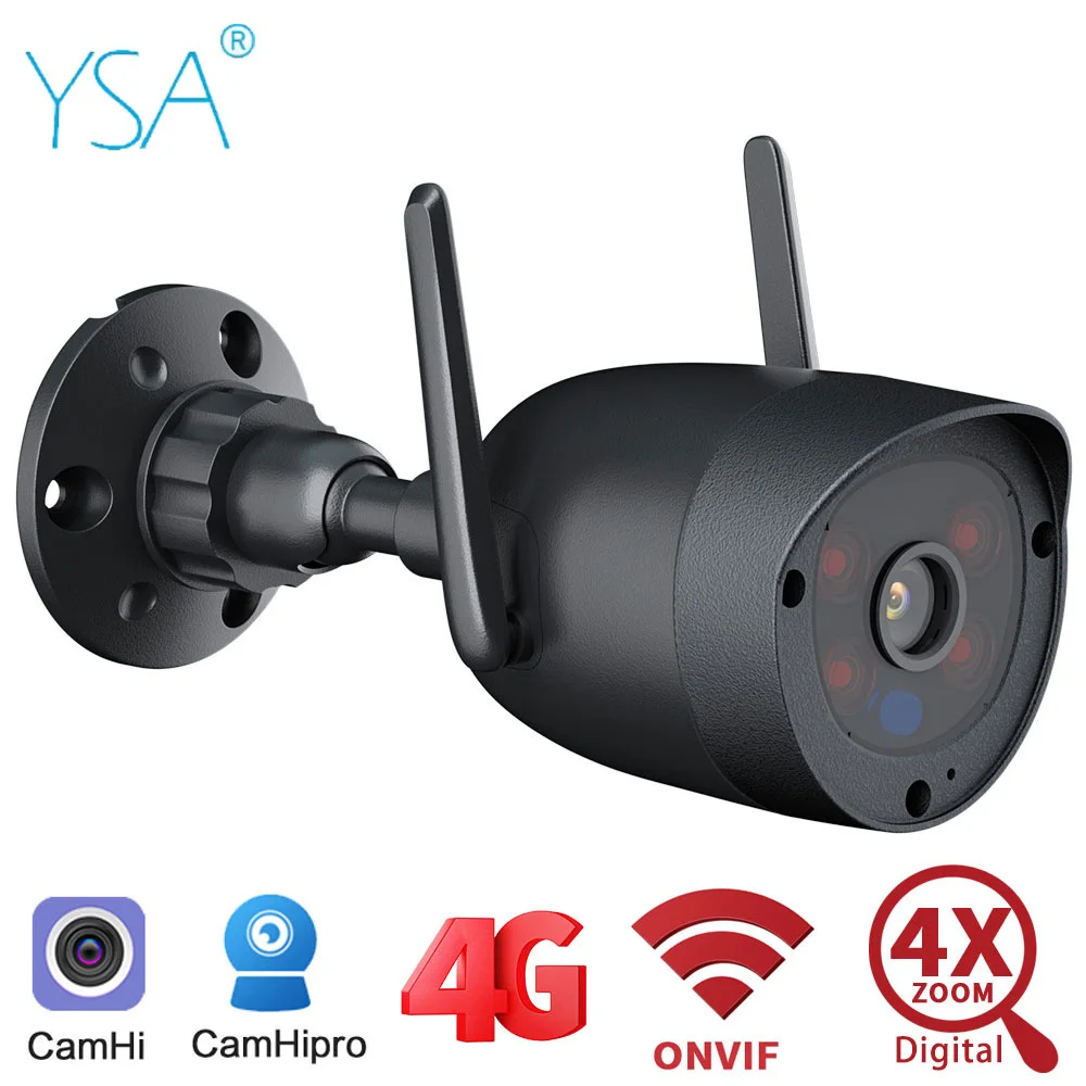 

4G SIM Card IP Camera 1080P Wireless WIFI Security CCTV Mini Outdoor Bullet Home Video Surveillance Cam CamHi APP Two Way Audio