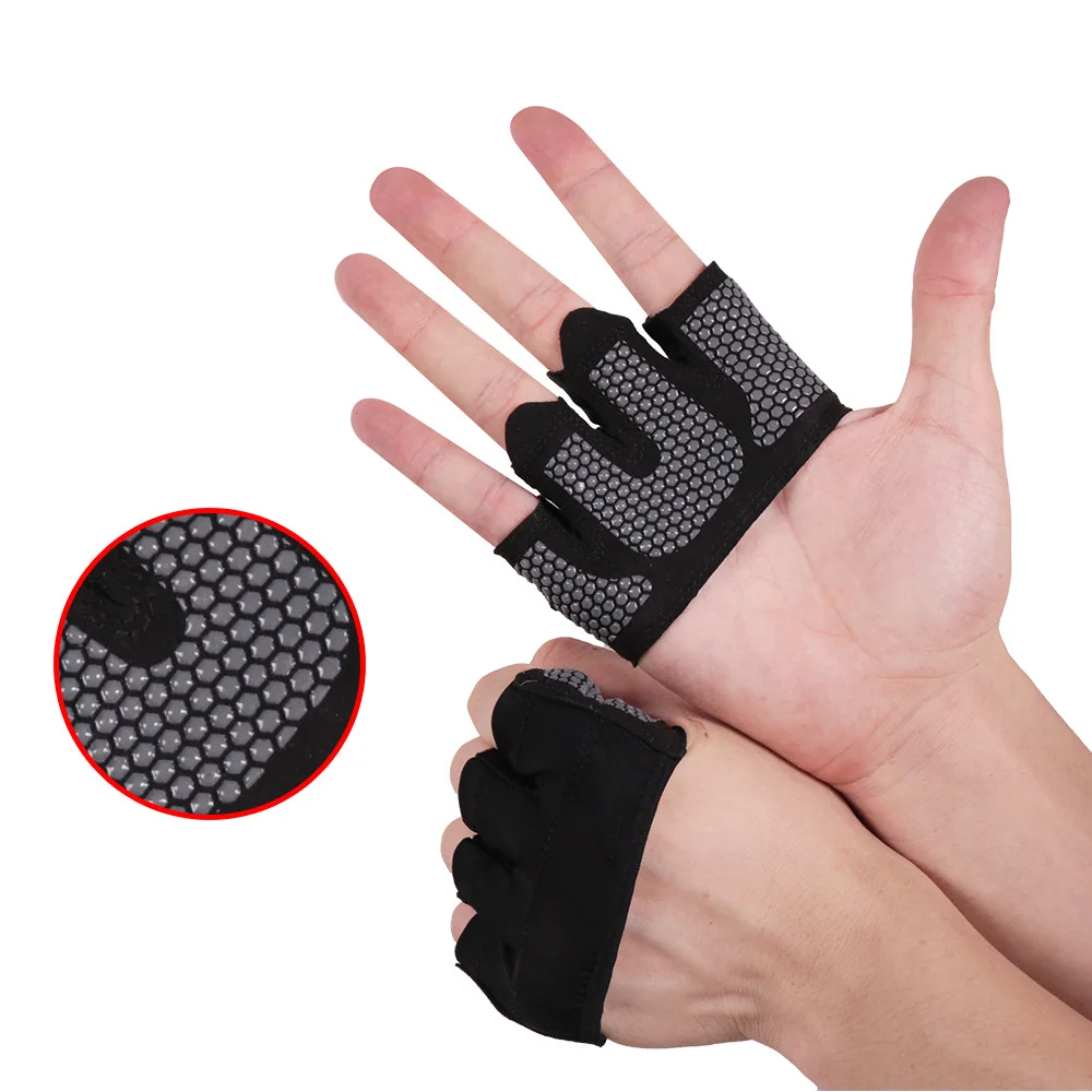 Gym Fitness Half Finger Gloves Men Women for Crossfit Workout Gloves Dumbell Power Weight Lift Bodybuilding Hand Protector Glove