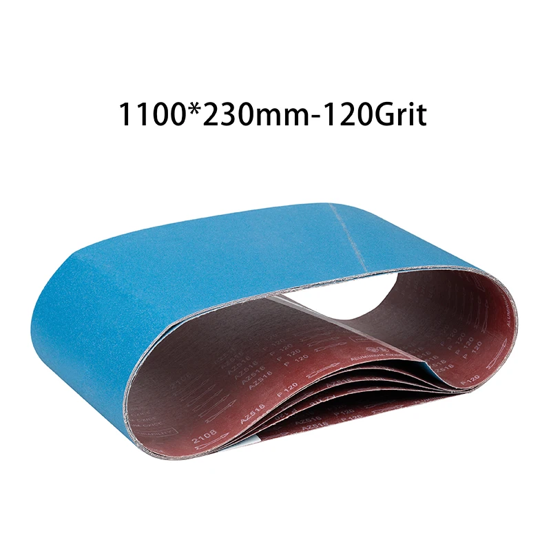 

Blue Sanding Belts for Metal Grinding, Aluminum Oxide Belt, Sander Abrasive, Woodworking Accessories, 120 Grit, 1100x230mm