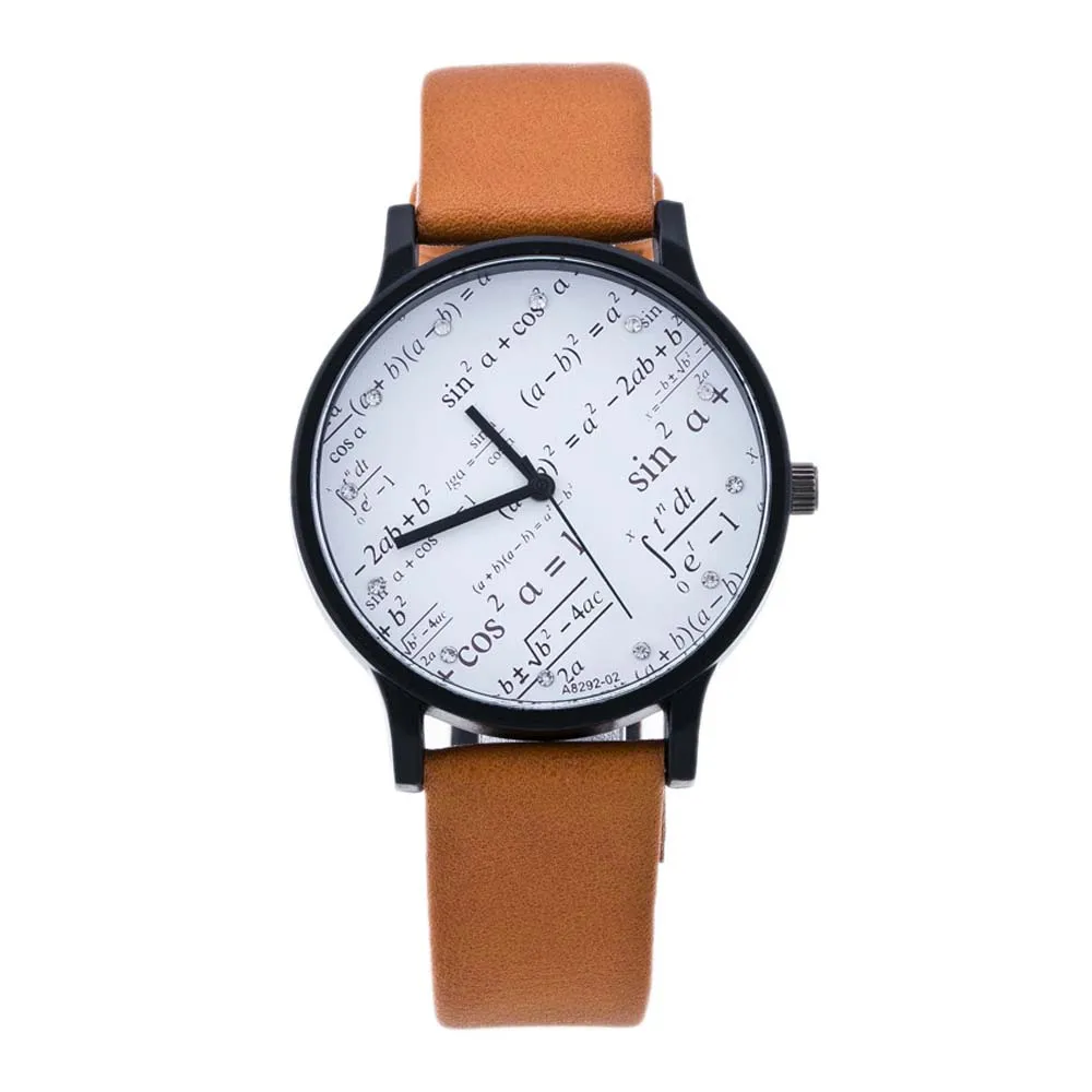 New Mathematical Men Watch Geometry Elements Student Watch Trends Couples Watches Fashion Personality Design Couples Watches