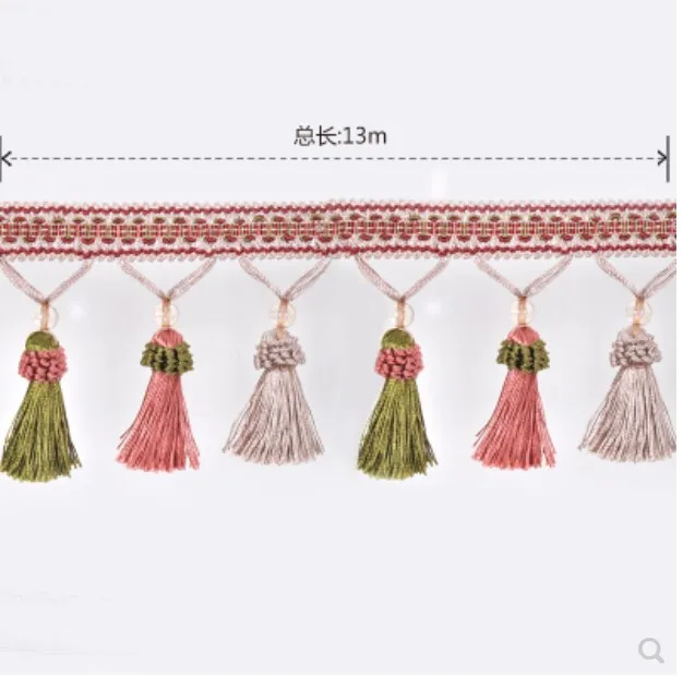 13Yds/ Lot Curtain Trim Accessories Tassel Lace Dangling Fringe Lace DIY For Curtain Sofa Veil Sofa Table Cloth Home Decor