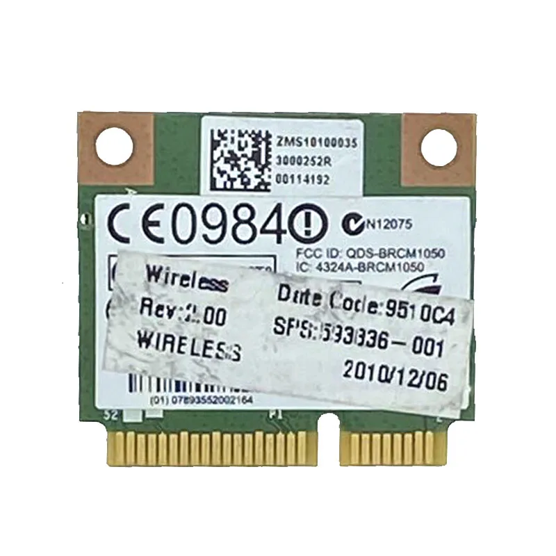 Broadcom 4313 Wifi Kartu 593836-001 Bcm94313hmg2lp1 Dm1 Dm2 Dm3 Dm4 Mini 110 G72 Dv7 150 Mbps Nirkabel untuk LAPTOP 802.11bgn