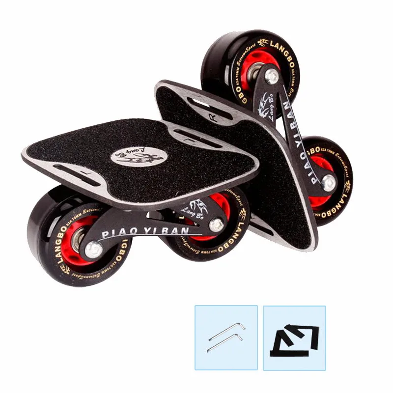 Original Langbo Drift Board for Freeline Skate board Player, 70*42mm PU Wheel, 155*130mm Board Size, for Adult Kid Skating