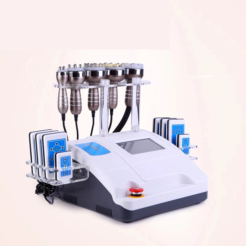 40k ultrasonic vaccum cavitation radio frequency lipo laser sliming machine Multi-polar rf weight loss salon beauty equipment