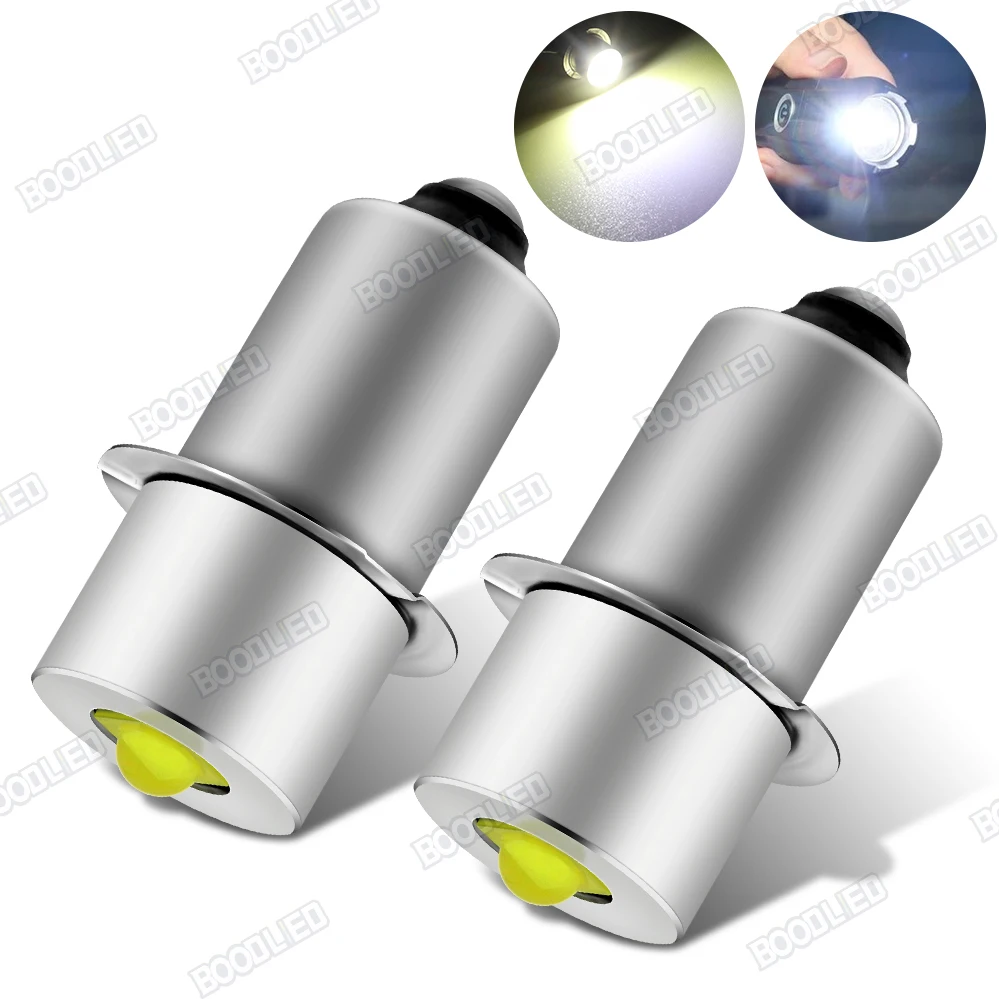 2Pcs E10 P13.5S PR2 LED Flashlight Bulbs 3W LEDs DC6-24V Maglite LED Upgrade Replacement Bulb for 12V 18V Flashlight.