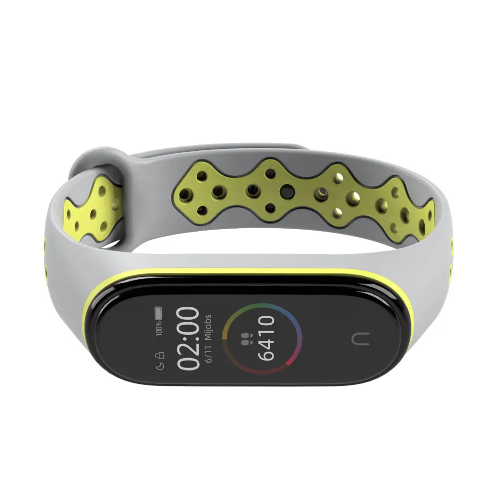 Für Xiaomi Mi Band 4 Armband Handgelenk Armband für Xiaomi Band 4 Opaska Sport Silikon für Miband 3 Armband durchscheinende Zubehör