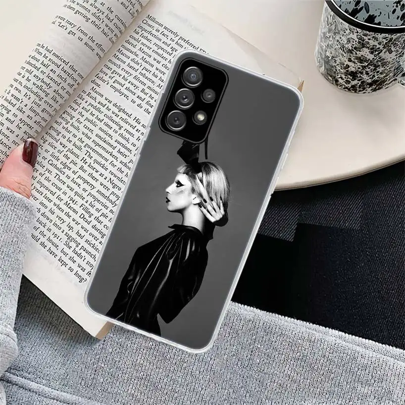 Lady Gaga Singer Telefoonhoesje Voor Samsung Galaxy A54 A54 A53 A52 A14 A13 A12 A24 A23 A22 A34 A33 A32 A 04S A 03S A 02S A42 A73 A72 Cover