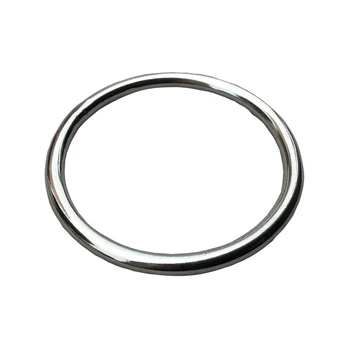 10PCS แหวนสแตนเลสฮาร์ดแวร์กระเป๋าหัวเข็มขัดเหล็กรอบแหวน Webbing หัวเข็มขัดเชื่อม45มม.