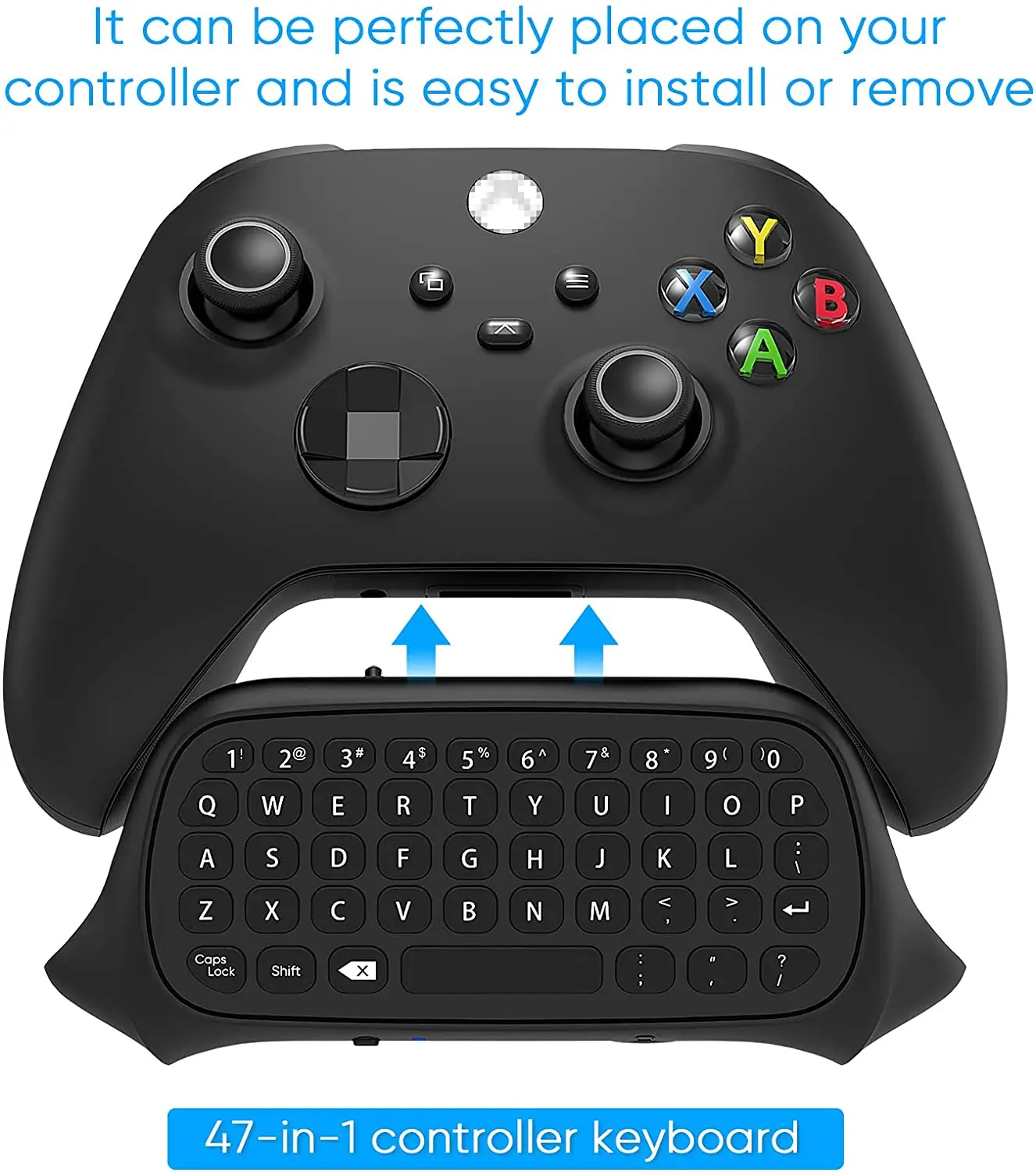 Клавиатура для геймпада Xbox Series X/s One/s/ Controller, мини Qwerty игровая клавиатура 2,4 ГГц с аудиоразъемом/гарнитурой