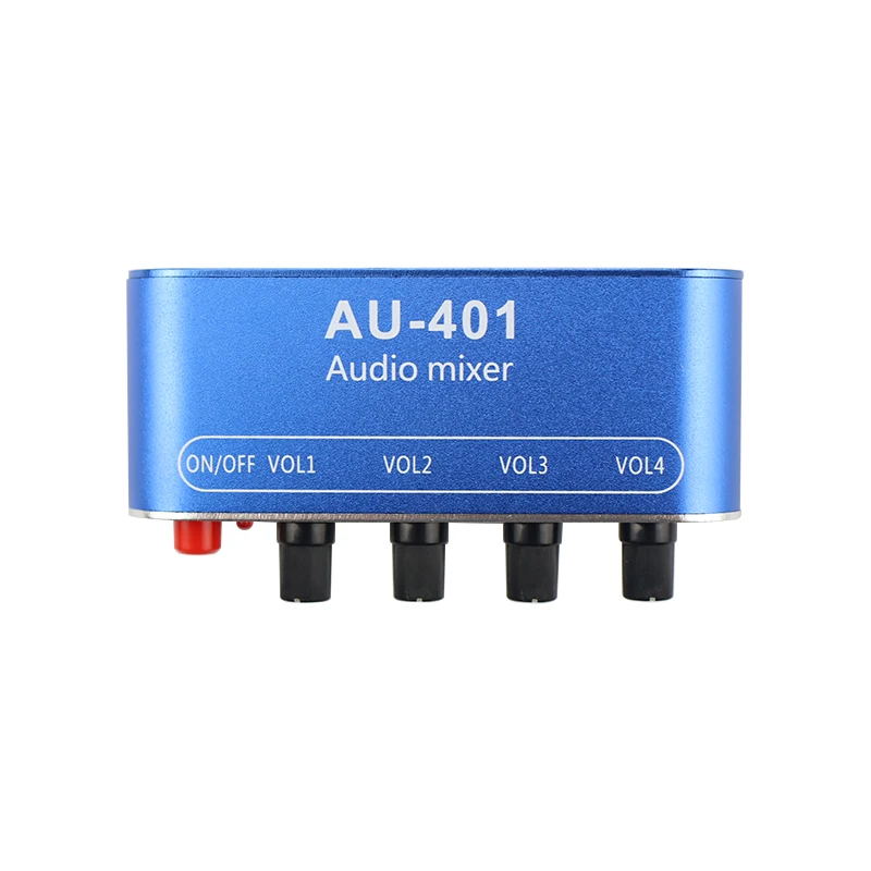 GHXAMP Stereo Mixer (4 Input ,1 output ) Individually Controls Board DIY Headphones Amplifier Case DC12V