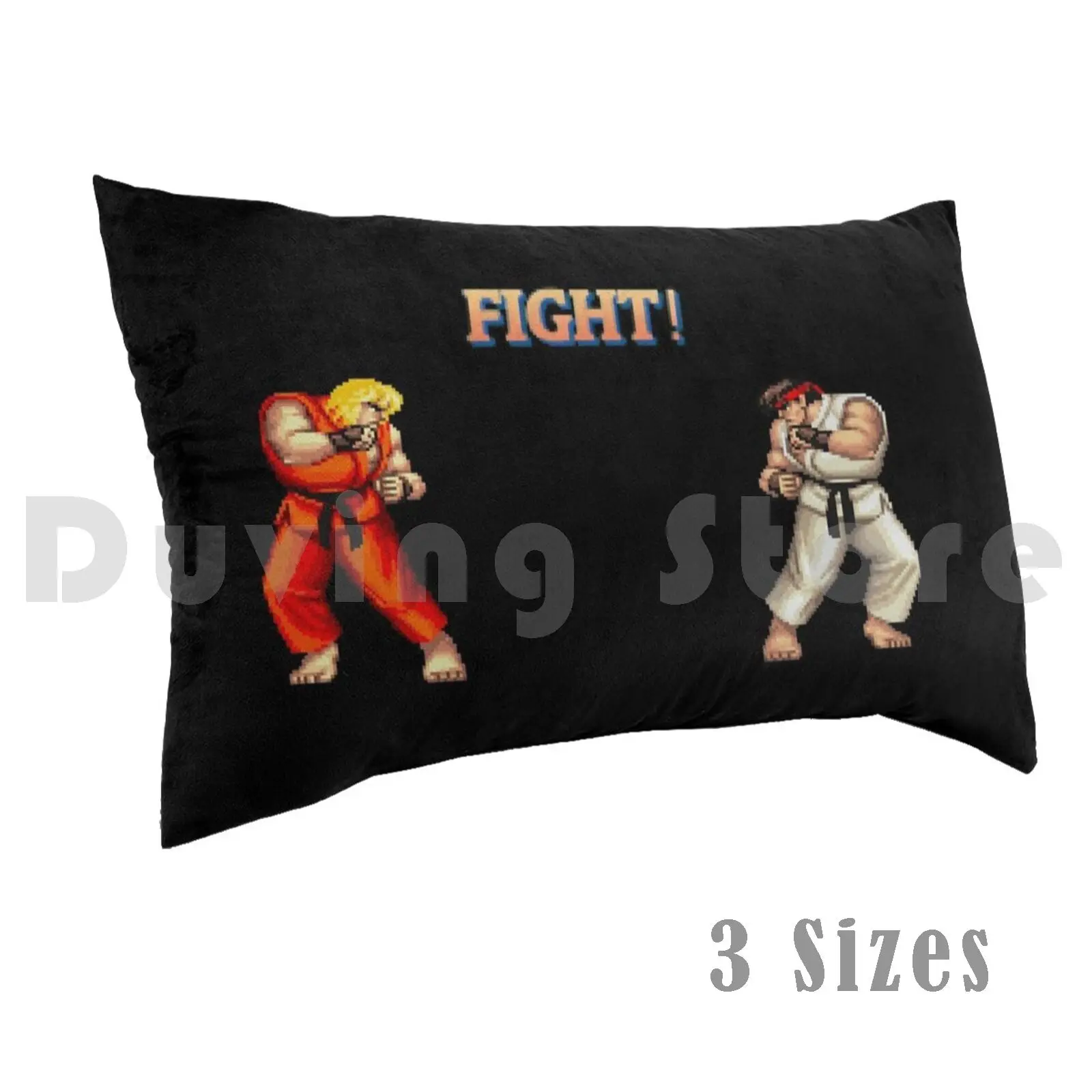 Retro Vintage Ii Original Arcade Cps-1 Version Ken Vs Ryu Pillow Case DIY 50*70 Ii 2 Ryu Ken Arcade Cps 1 World