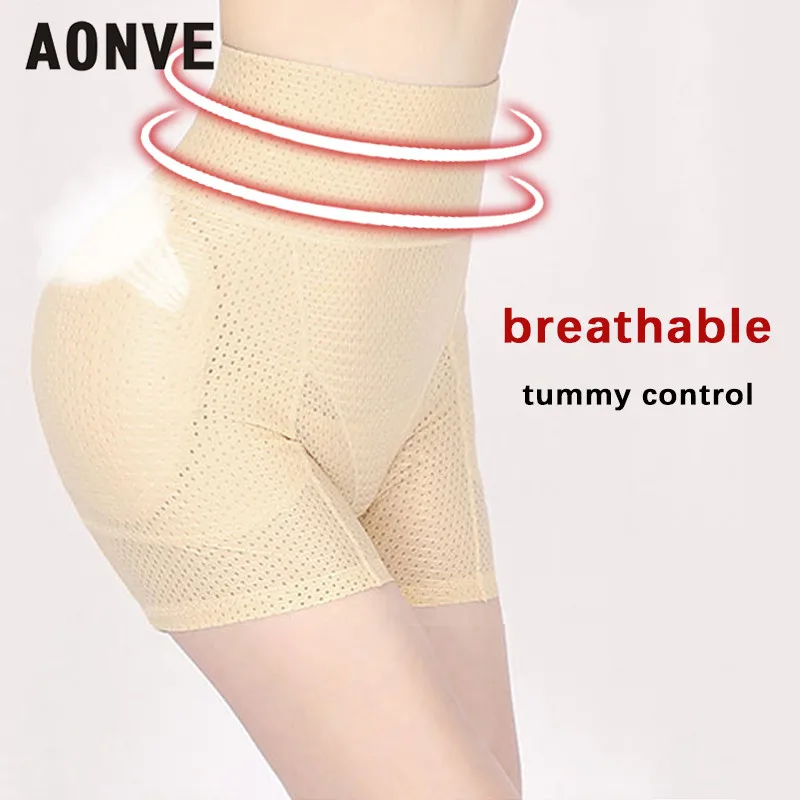 

Padded Women Push-up Panties Butt lifter Body Shapewear Women Sexy Lingerie Sheathing Panties Breathable Black Underwear Summer