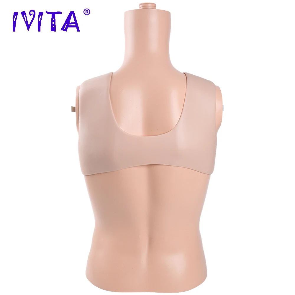 IVITA Artificial Realistic Silicone Fake Breasts Crossdressing Boobs For Crossdresser Transgender Drag Queen Shemale Cosplay