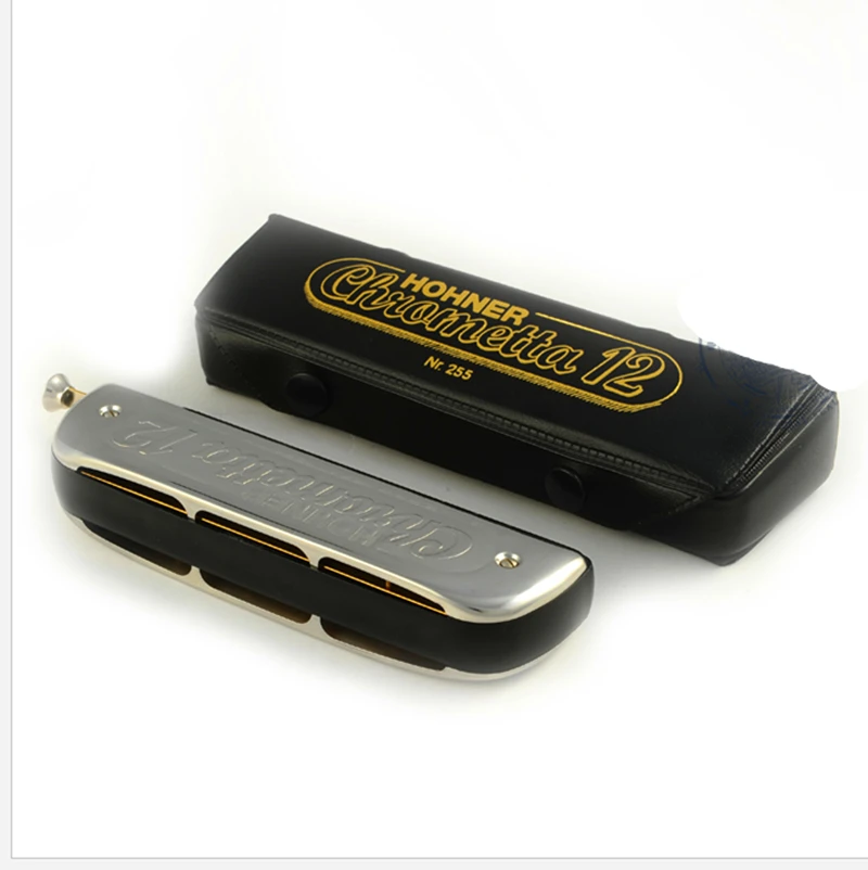 Germany Original Chromatic Harmonica HOHNER 255 Key of C/ Key of G12 Hole 48 Tone Armonica Mouth Ogans Harmonika