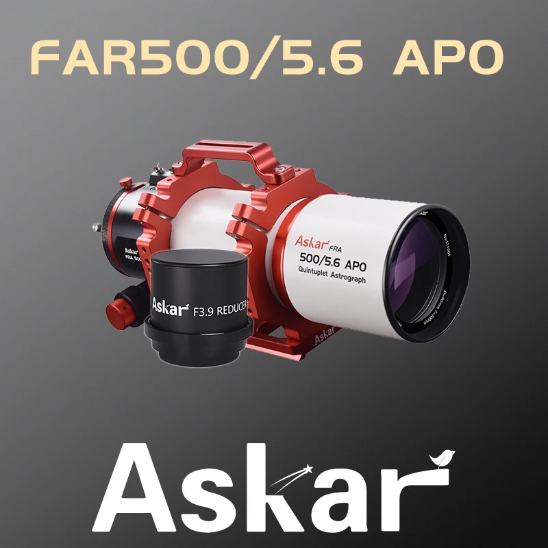 Askar FRA500 90mm f/5.6 Quintuplet Petzval Flat-Field Astrograph with F3.9 Reducer