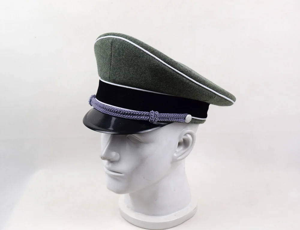 REENACTMENTS GERMAN ELITE OFFICER HAT OFFICER ARMY CAP COLLECTION