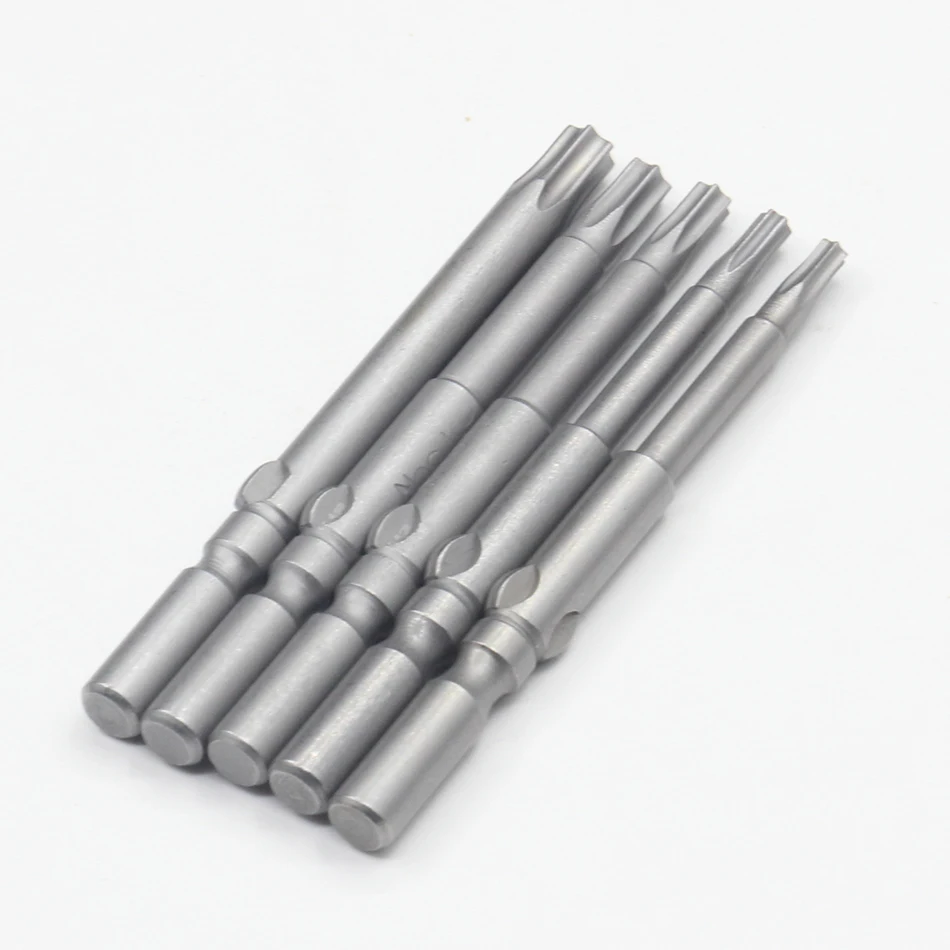 1 sztuk T6-T15 wkrętak Torx zestaw części 800 4mm Shank magnetyczny elektryczny śrubokręt zasilany prądem stałym narzędzia ręczne długość 60mm