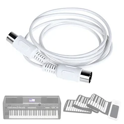 1.5m/4.9ft 3m/9.8ft Universal MIDI Extension Cable 5 pin male to 5 pin male Electric Piano Keyboard Instrument PC Cable