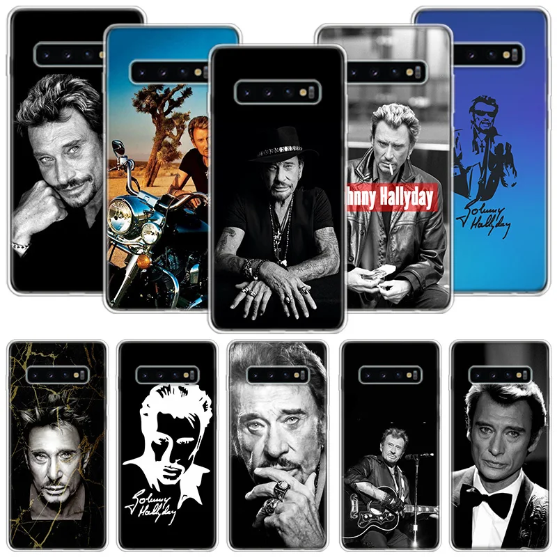 Johnny Hallyday Music Phone Case For Samsung Galaxy S24 S23 S22 S21 S20 Ultra S20 FE S10 Plus S9 S8 + Fundas Cover Coque