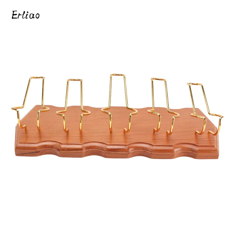 Multi Styles Tobacco Pipe Holder Natural Sandalwood Smoking Accessories 3-4-5 Pipe Rack Safer and More Practical Tool