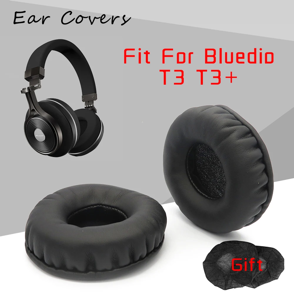 Bantalan telinga Untuk Bluedio T3 T3 + Plus Headphone Earpad Pengganti Headset Telinga Pad Kulit PU Spons Busa