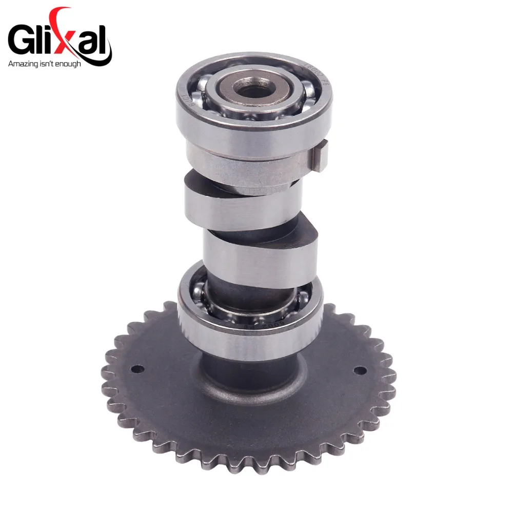 Glixal wał krzywkowy 125cc 150cc GY6 skuter motorower ATV 152QMI 157QMJ wałek rozrządu dla Jonway ZNEN TAOTAO ROKETA SUNL JCL