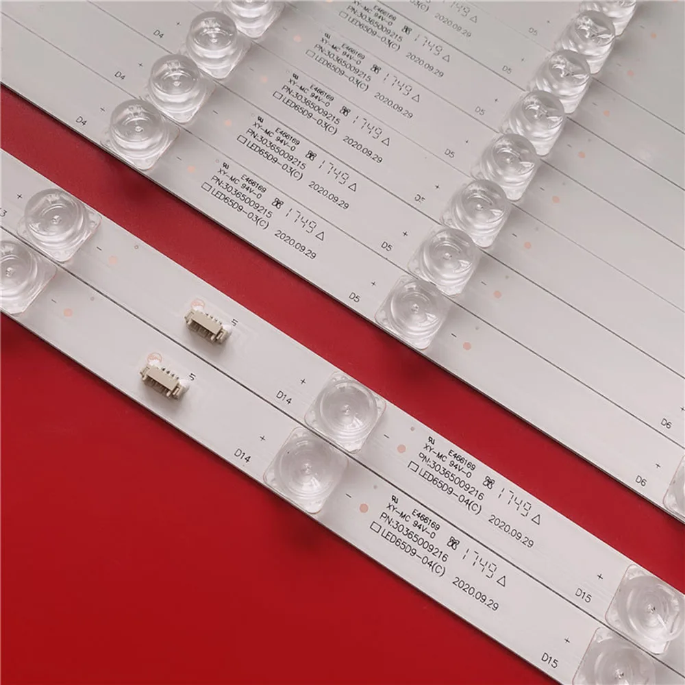 16 sztuk x 65-calowe paski podświetlenia LED do Haier LED65D09-ZC14AG-01 LS65AL88A72 G65Y-T F65N 30365009207 LSC650FN05-W