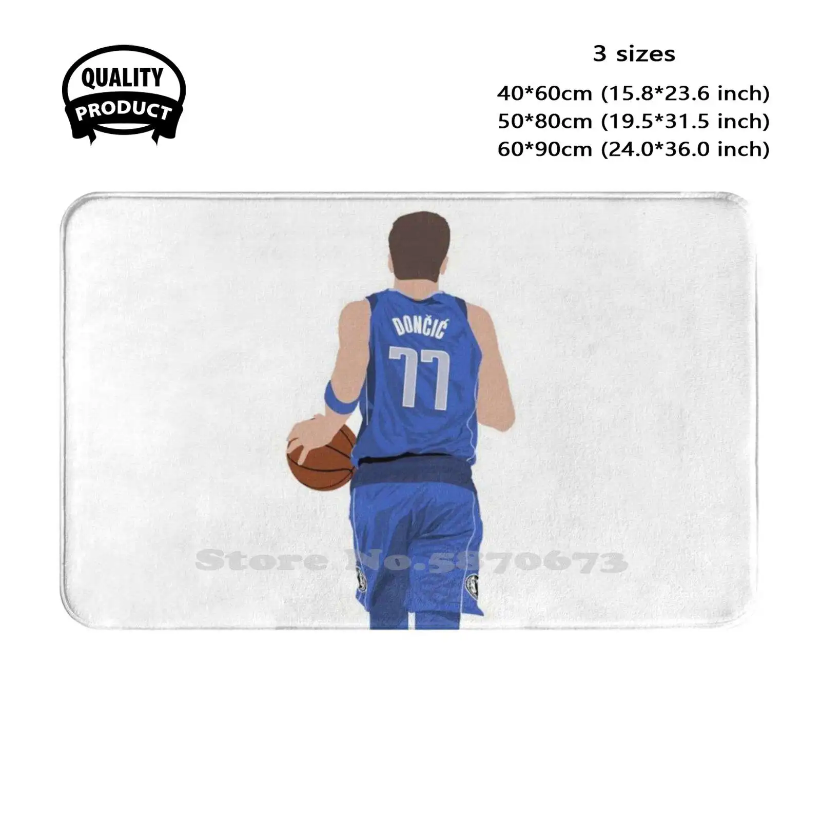 Luka Doncic 77 Soft Cushion Home Carpet Door Mat Car Rug Luka Doncic Luca Doncic Don ? I ? Slovenian Ljubljana National