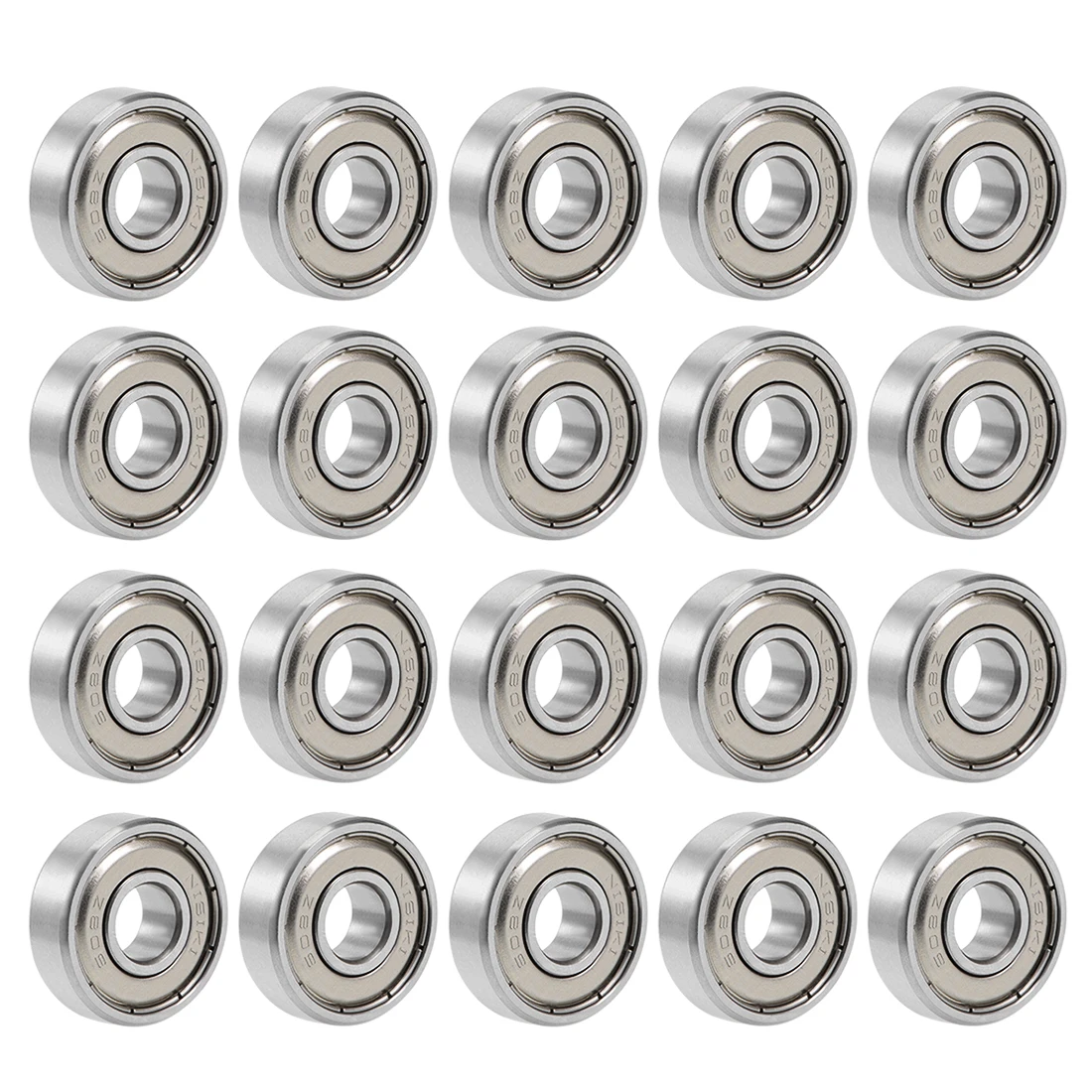 

uxcell 20Pack 608ZZ Deep Groove Ball Bearing 8x22x7mm Double Shielded Chrome Steel Bearings