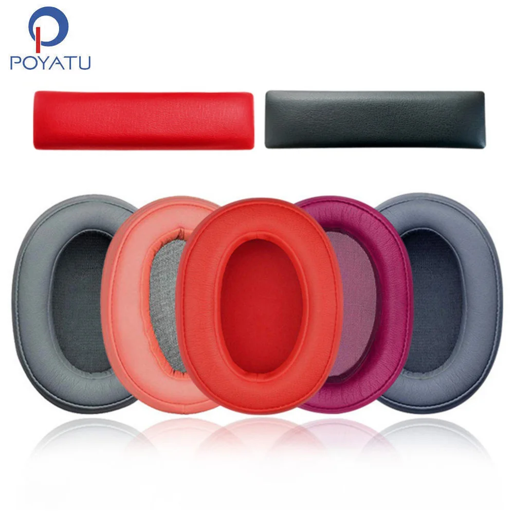 POYATU 헤드 밴드, 소니 MDR-100ABN WH-H900N 헤드밴드, 쿠션 교체 귀마개 커버