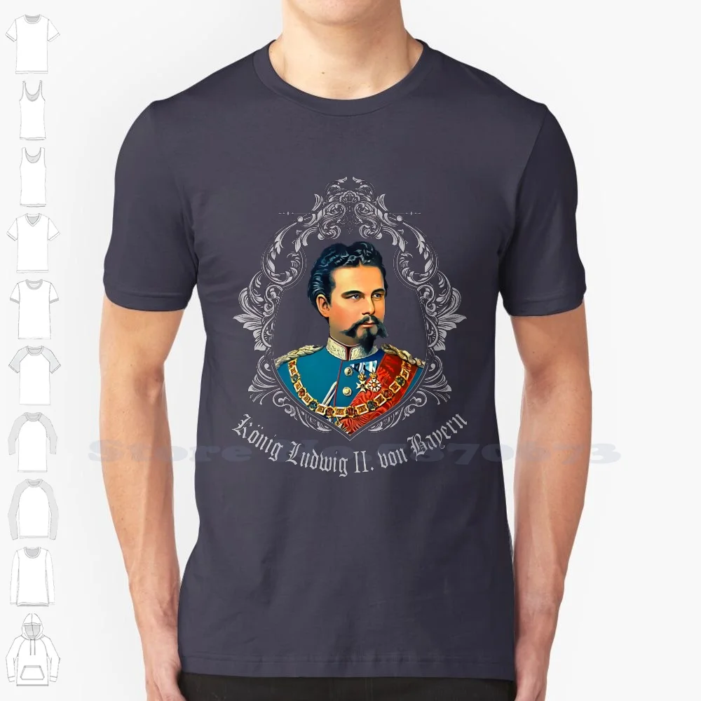 King Ludwig Ii Of Bavaria Cool Design Trendy T-Shirt Tee Fun State Pointed Ober Bavarian Oktoberfest Leather Pants