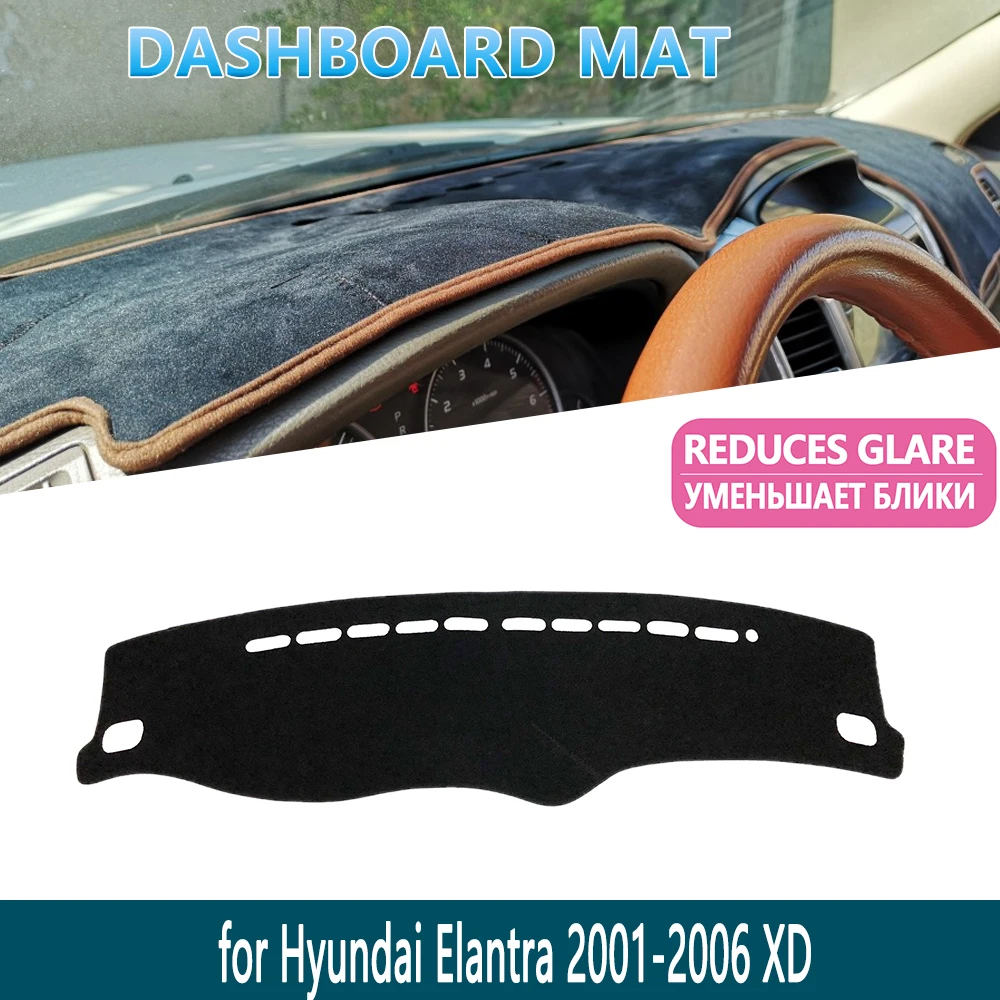 

Коврик для приборной панели Hyundai Elantra 2001 2002 2003 2004 2005 2006 XD I30, коврик для приборной панели, внутренняя солнцезащитная козырек, приборная панель, автомобильные аксессуары