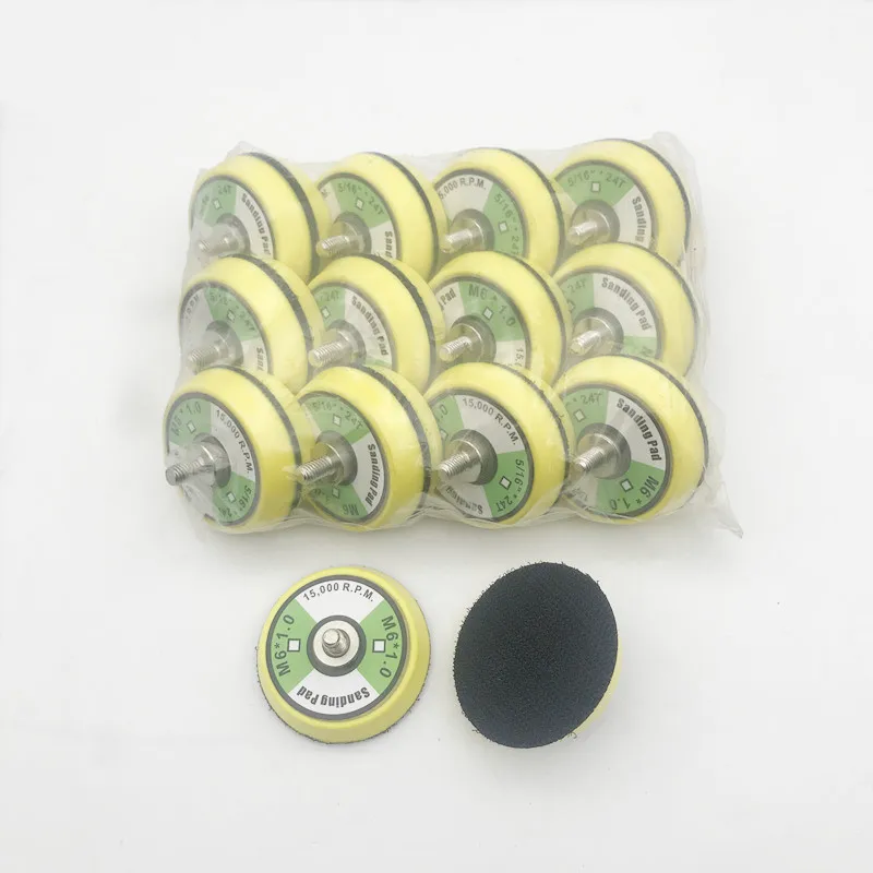 1-6 inch Flocking Polishing sanding discs Hook Loop Suction Cup Pad Plate Sandpaper Holder Sticky Disk For Pneumatic Polisher