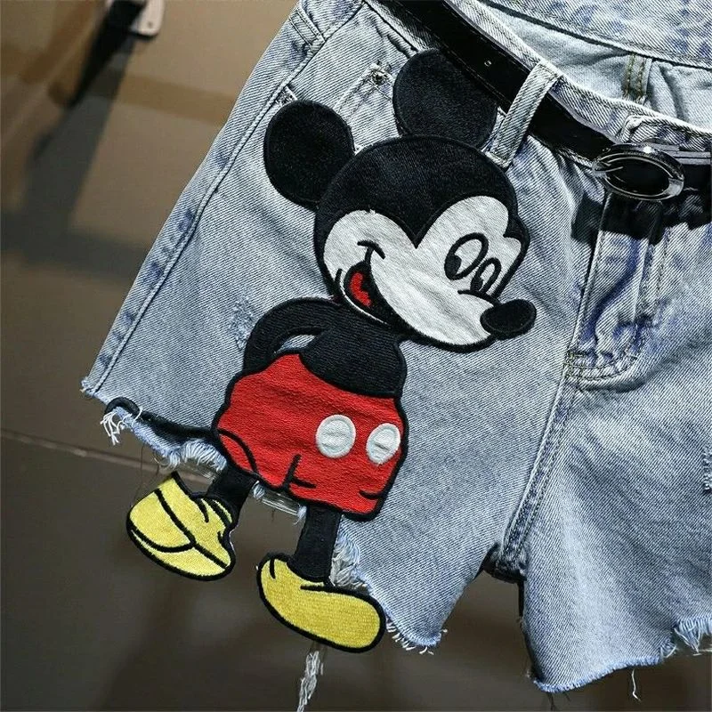 Mickey Mouse Iron on Patches for Kids Jean Pants Sequin Patches for Jeans Jacket Large Mickey Mouse Patch Cute DIY Accessories