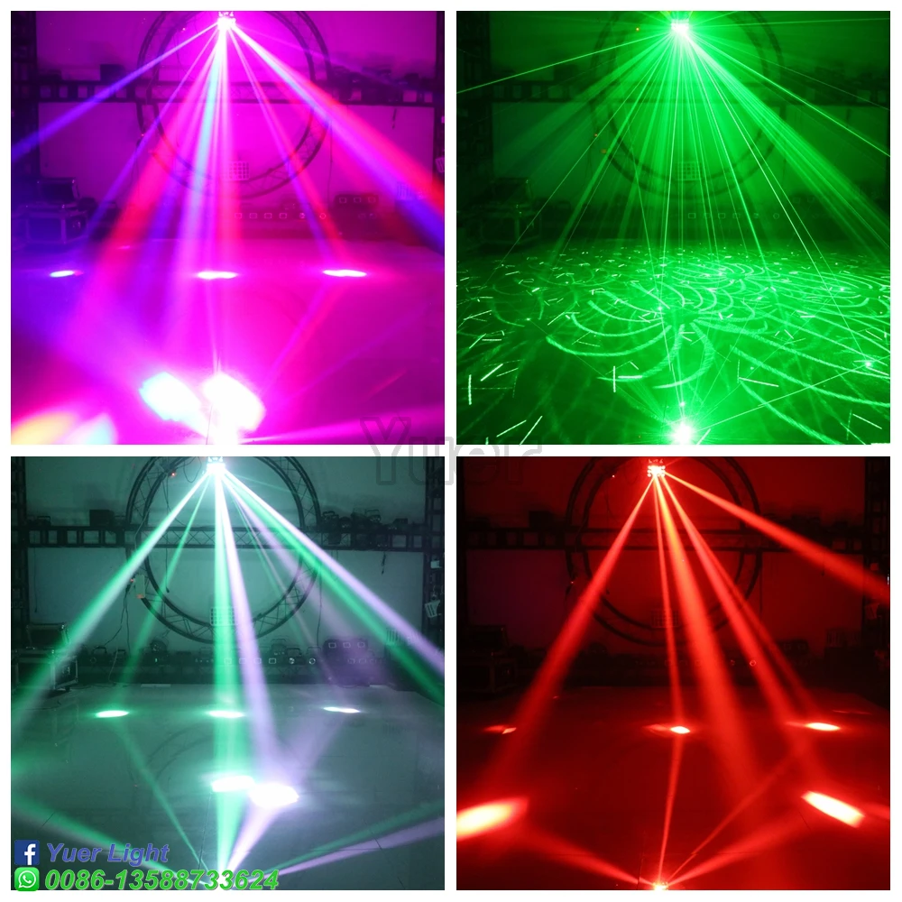 36W Beam Laser Firefly 3IN1 Stage Effect Light DMX512 Butterfly Light RG Laser Scanning Lamp For Wedding Party Disco DJ DMX