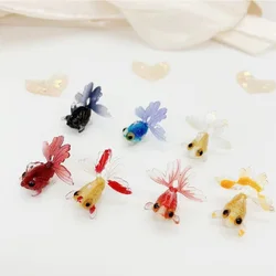 Mini Goldfish Miniature DIY Simulation PVC Animal Model Craft Figurine Fairy Garden Ornament For Home Handmade Materials Decor