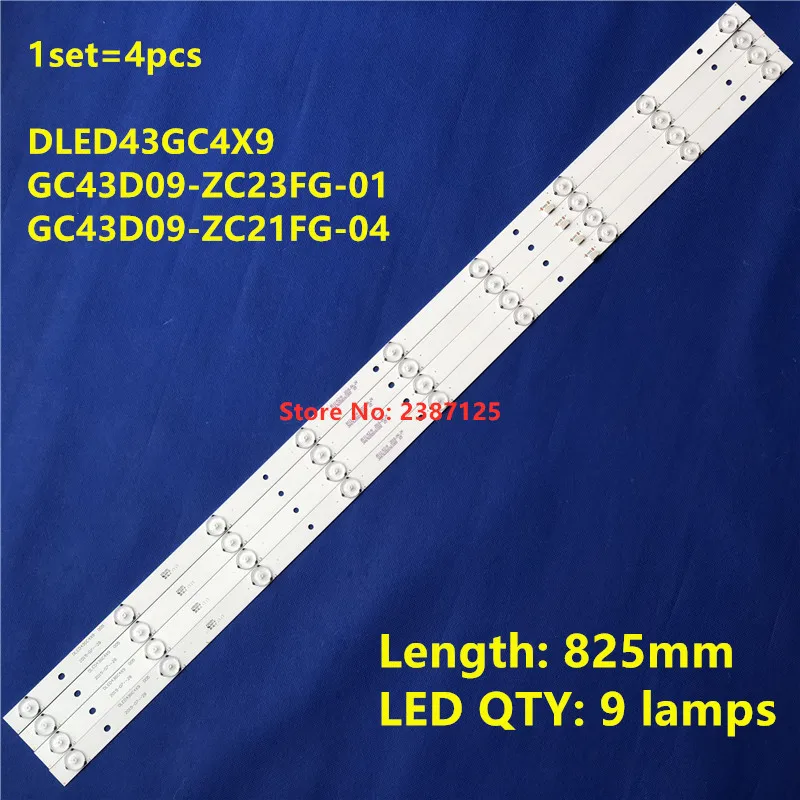 5Kit LED Strip For DLED43GC4X9 005 GC43D09-ZC21FG-04 GC43D09-ZC23FG-04 LE43E7900 43PFF5021 43PFF5011 T4312m Ld43v22s Boei430wu1