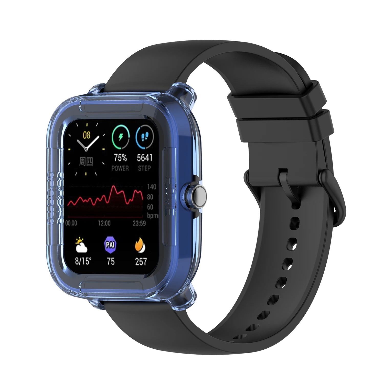 Clear Tpu Soft Cover Voor Xiaomi Huami Amazfit Gts 2 Mini Smart Horloge Beschermhoes Voor Amazfit Bip U U pro Protector Frame