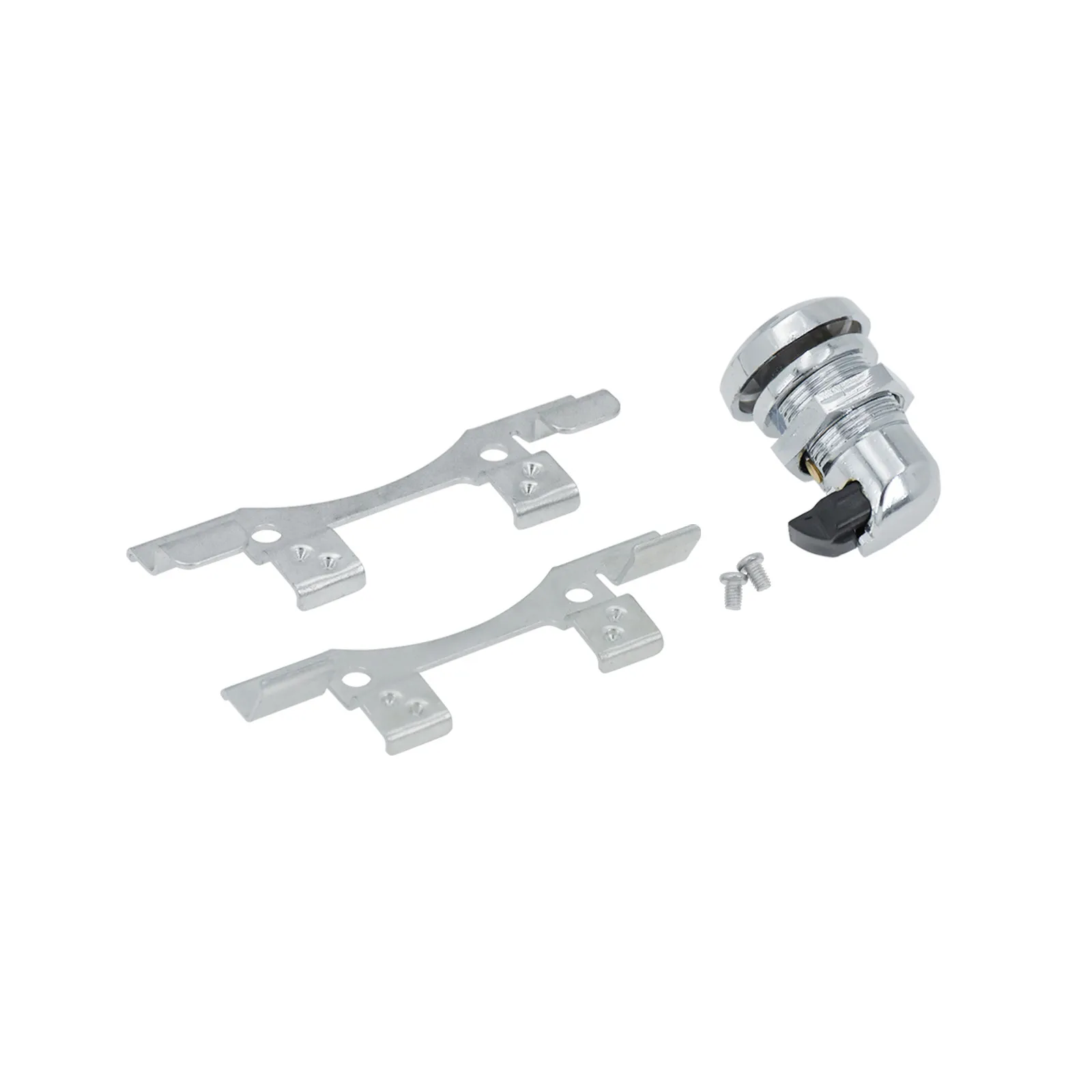 Motorcycle CNC Door Latch Push Button Gas Oil Cap Tank Black/Chrome For Harley Touring Street Electra FLTR FLHX FLHTK 1992-Up