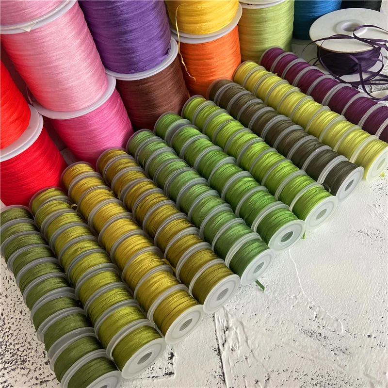 10m/roll, 2mm,4mm,7mm,13mm,100% real pure silk taffeta silk ribbons for embroidery and handcraft project,gift packing