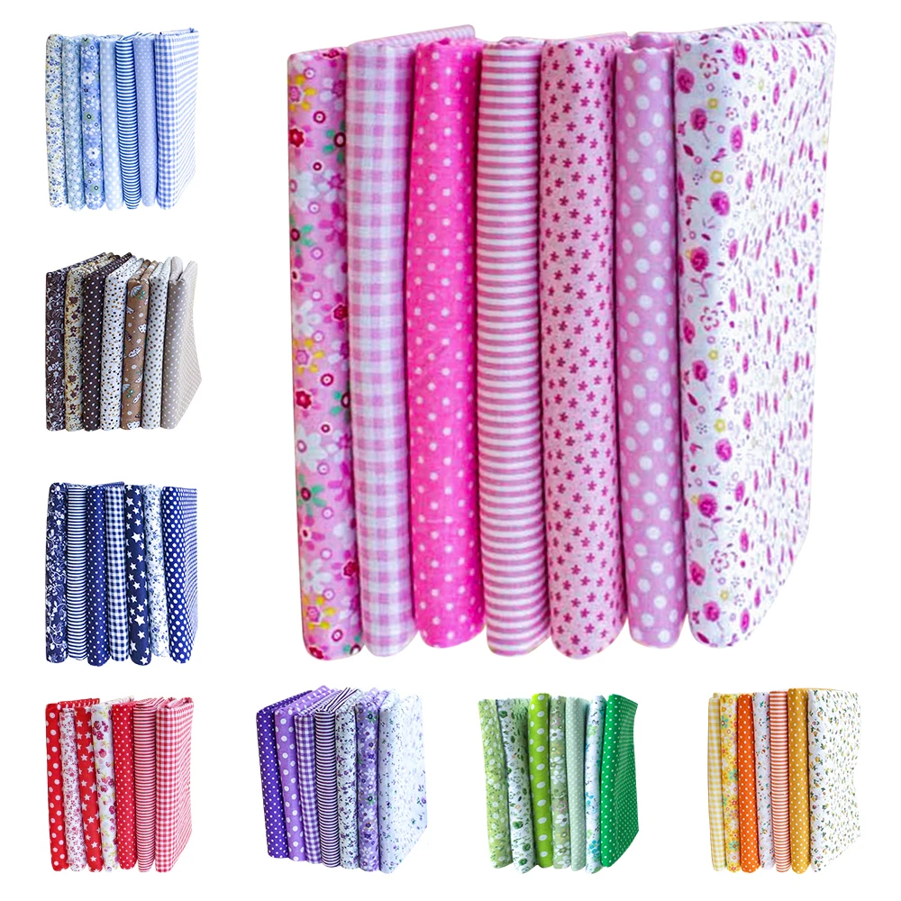 

8 Sets/Lot 50cmx50cm Cotton Fabric Fat Quarters Bundle Quilting Patchwork Sewing Fabric For Tilda Doll QuiltingTextile DIY