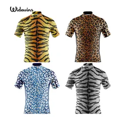 Widewins Pro team tiger Cycling Jersey maglia da bici a maniche corte da uomo MTB Summer Racing Sport Bicycle maillot ciclismo