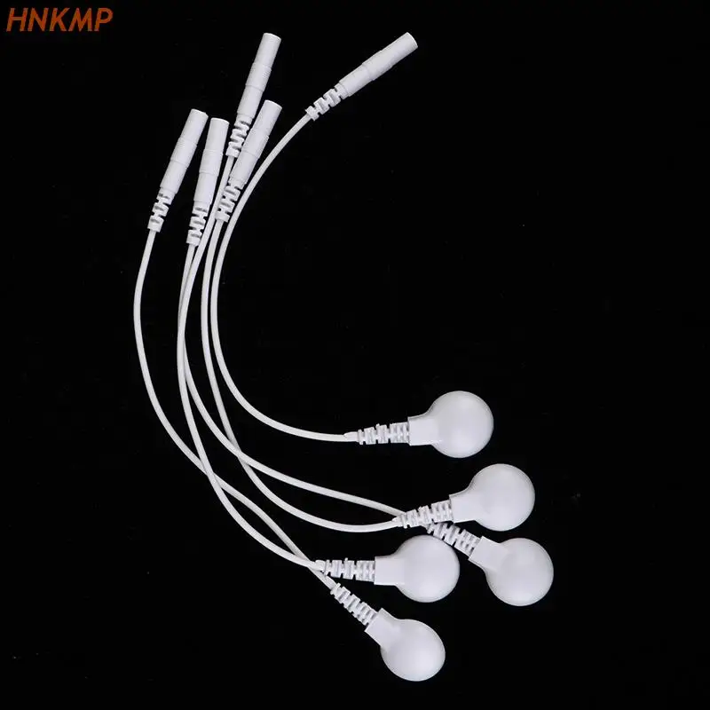 5Pcs 3.5mm Plug Massager Machine Adapter Tieline Short Cables Electrode Wires