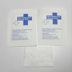 HOT 50pcs/lot Gauze Pad 100% Cotton first aid Kit Waterproof Wound Dressing Sterile Medical Gauze Pad Home Wound Care Supplies